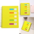 thumbnail image 1 of 5 Subject Notebook College Ruled Spiral Notebook A5 Hardcover Notebook with Divider Tabs 120 Pages Small Notebook for Work Spiral Notebook College Ruled Notebook for Note Taking ,Yellow, 1 of 9