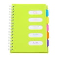 thumbnail image 1 of 5 Subject Notebook Large Notebook with Dividers Notebooks for Work Multi Subject Notebook with 5 Tabs Organizer Notebooks for Note Taking Office(Green), 1 of 9