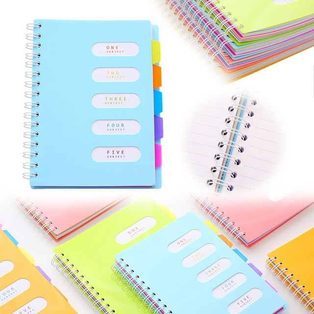 5 Subject Notebook Large Notebook With Dividers Notebooks For Work