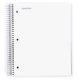 thumbnail image 1 of Mintra 5 Subject Notebook - White - Wide Ruled - Durable Poly Cover/5 Poly Pockets/200 Sheets, 1 of 11