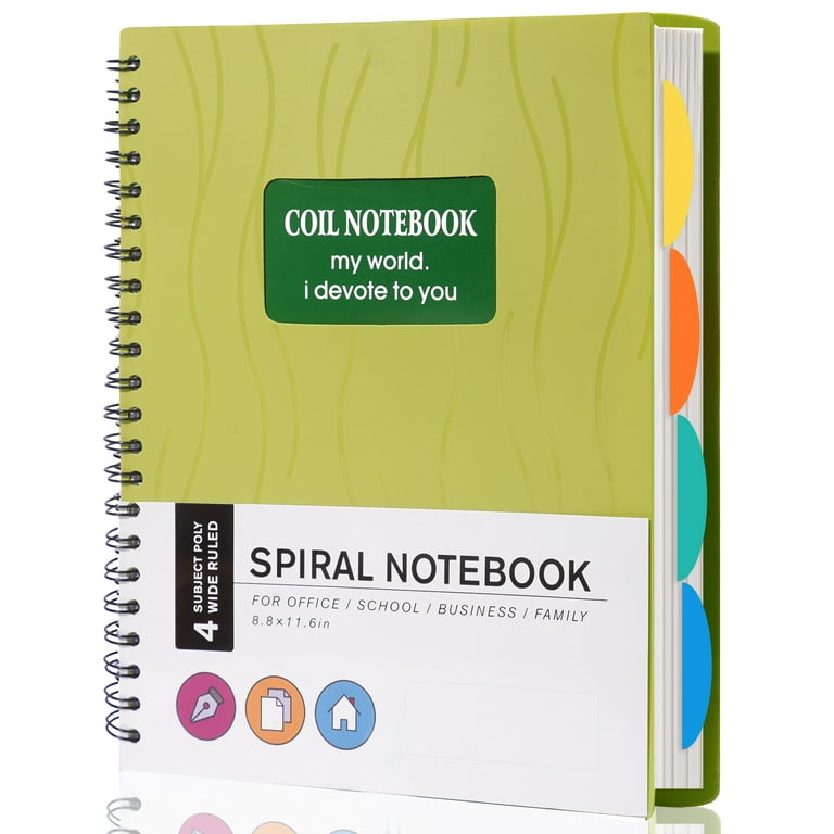 College Ruled Spiral Notebook Gift for Writer Office Supplies for