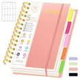 thumbnail image 1 of 5 Subject Spiral Notebook with Removable Dividers Tabs Hardcover Notebook Journal for Women Men,Perfect for Academic Supplies,College Ruled,300 Pages, 1 of 8