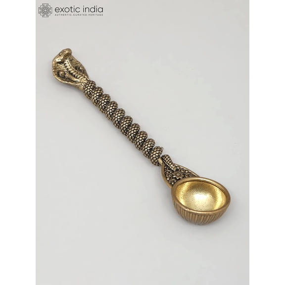 5" Superfine Kundalini Ritual Spoon in Brass