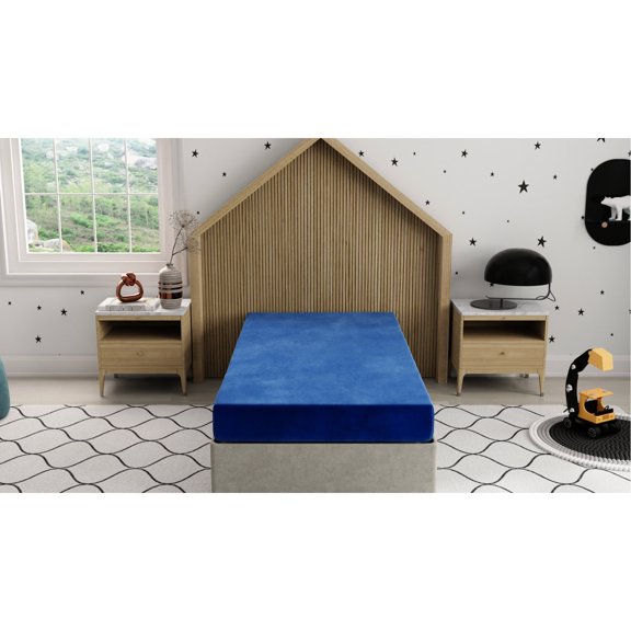 5 Support Base Advantage / Night Rest for Kids / Full-Size Blue Bed