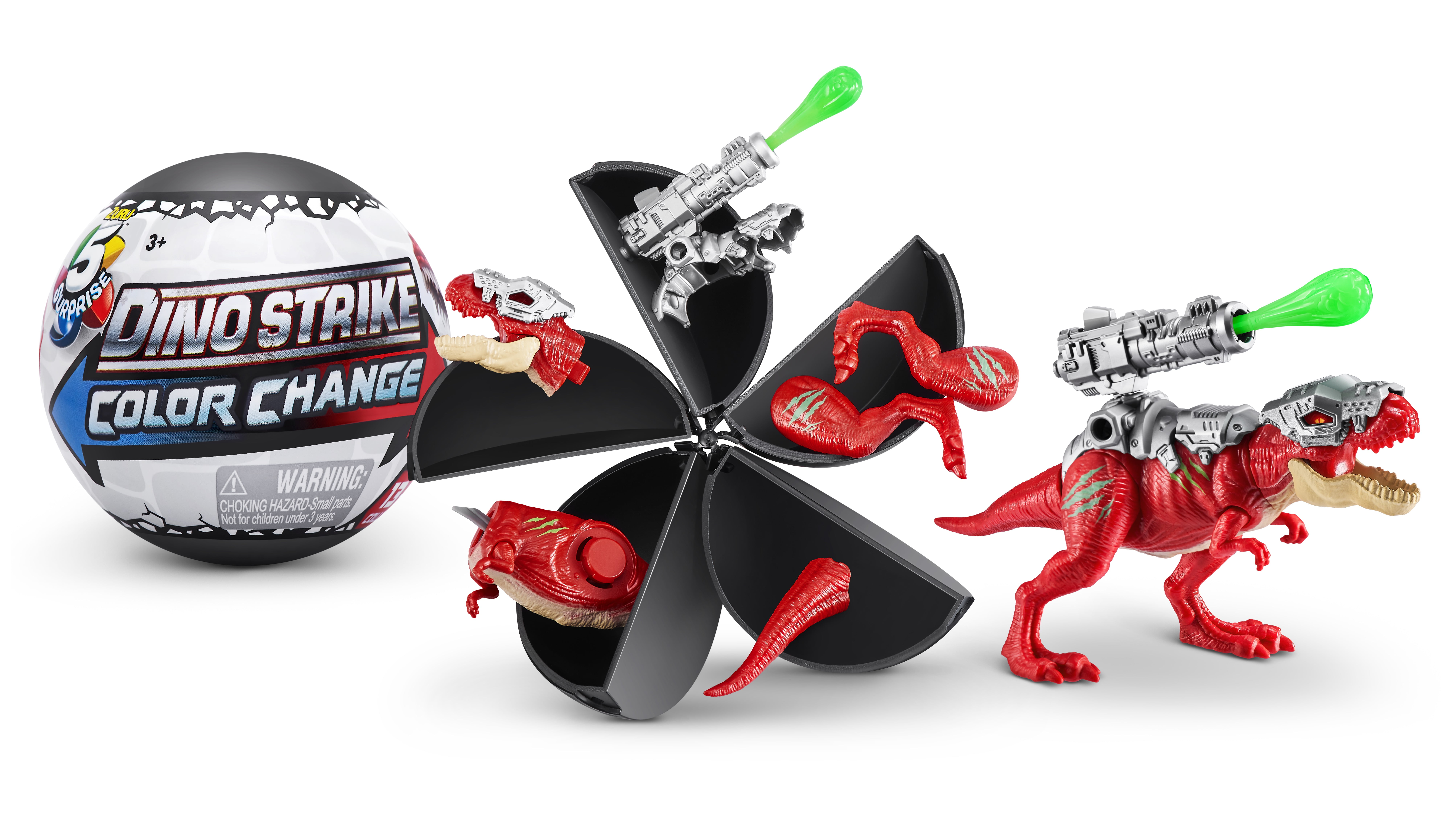 5 Surprise Dino Strike Color Change Novelty & Gag Toy Ages 3 and up