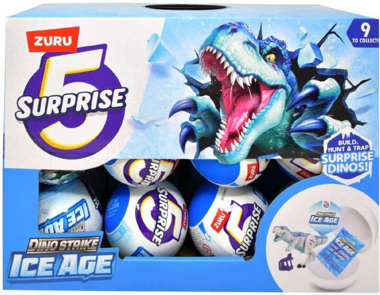 5 Surprise Dino Strike Series 6 Ice Age Mystery Box (24 Packs)