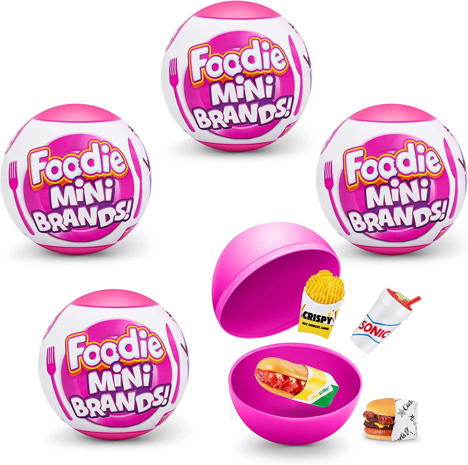  5 Surprise Mini Brands Ultimate Collector's Guide (4 Pack)  #cheesetastic, sweettreats, spoilyourself, stockup with 2 Gosutoys Stickers  : Toys & Games