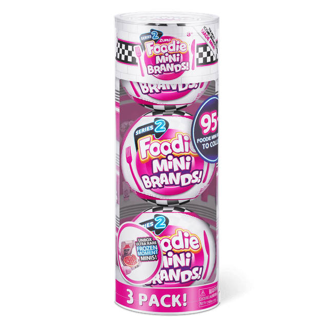 5 Surprise Foodie Mini Brands Series 2 Capsule 3 Pack Novelty & Gag Toy