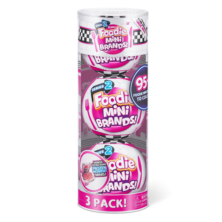 5 Surprise Foodie Mini Brands Series 2 Capsule 3 Pack Novelty & Gag Toy by  ZURU