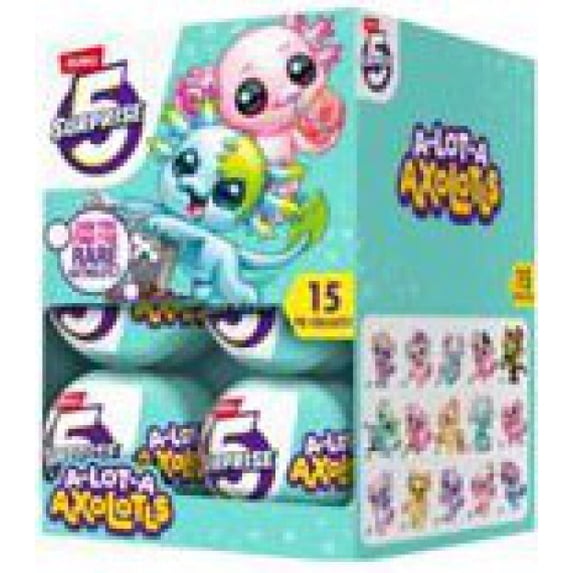 5 Surprise Mini Brands! A-Lot-A Axolotls Series 1 Mystery Box (13 Packs)