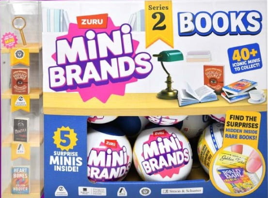 5 Surprise Mini Brands! BOOKS Series 2 Mystery Box (25 Packs)