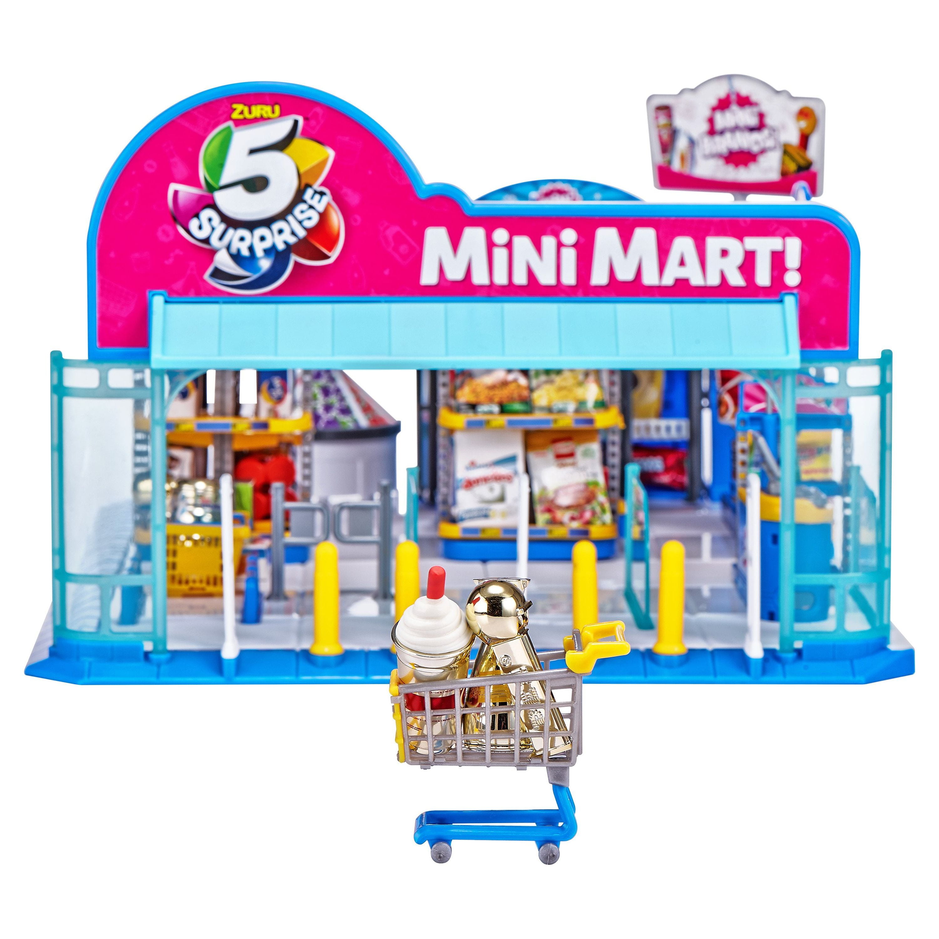 5 Surprise Mini Brands Electronic Mini Mart with 4 Mystery Mini Brands Playset by Zuru, Size: 4.00 x 5.00 x 12.00