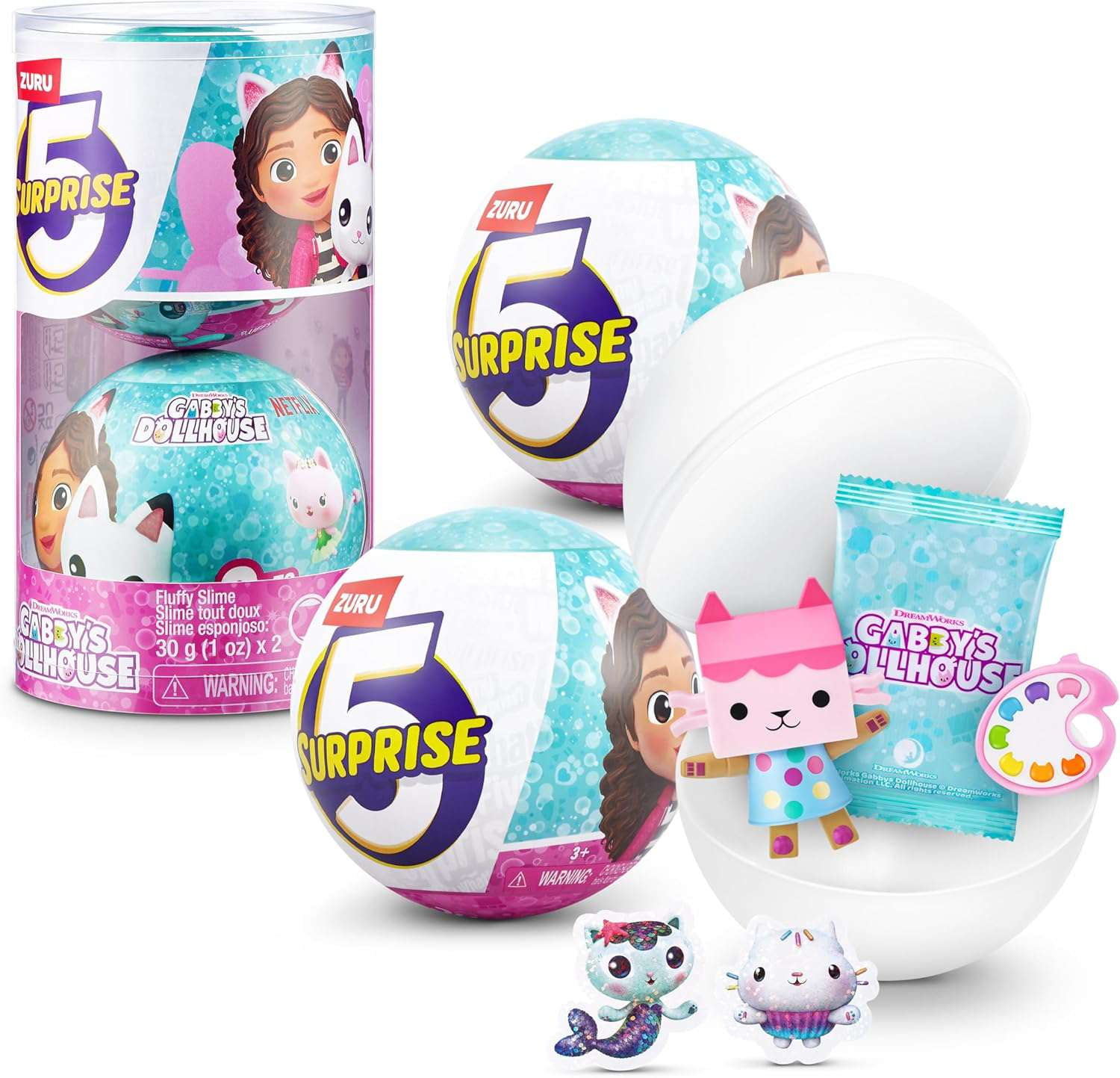 5 Surprise Mini Brands! Gabby's Dollhouse LOT of 2 Mystery Packs