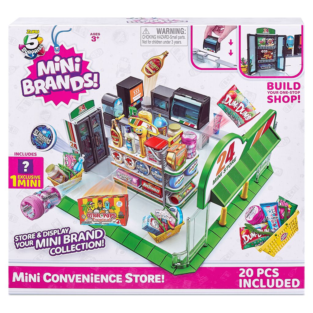 5 Surprise Mini Brands Mini Convenience Store Playset with 1 Exclusive Mini by ZURU - image 1 of 2