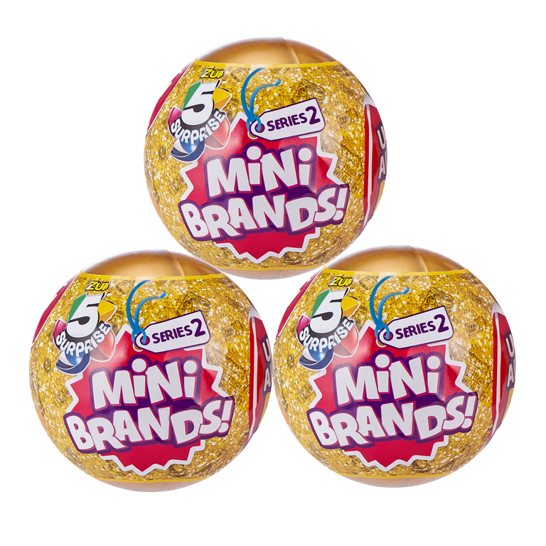 miputa Zuru 5 Surprise Mini Brands Case of 12 Capsule Balls with Food  Stickers