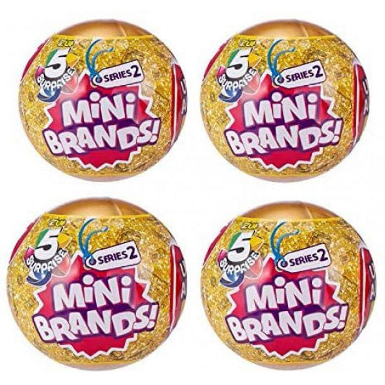5 Surprise Mini Brands Mystery Capsule Real Miniature Brands Collectible Toy by ZURU (4 Pack)