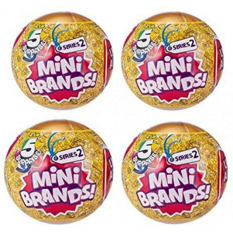 5 Surprise Mini Brands Mystery Capsule Real Miniature Brands Collectible  Toy by ZURU (4 Pack) 