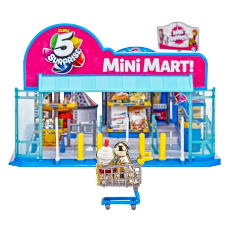 5 Surprise Mini Brands Series 2 Electronic Mini Mart with 4 Mystery Mini Brands Playset by ZURU, Toys