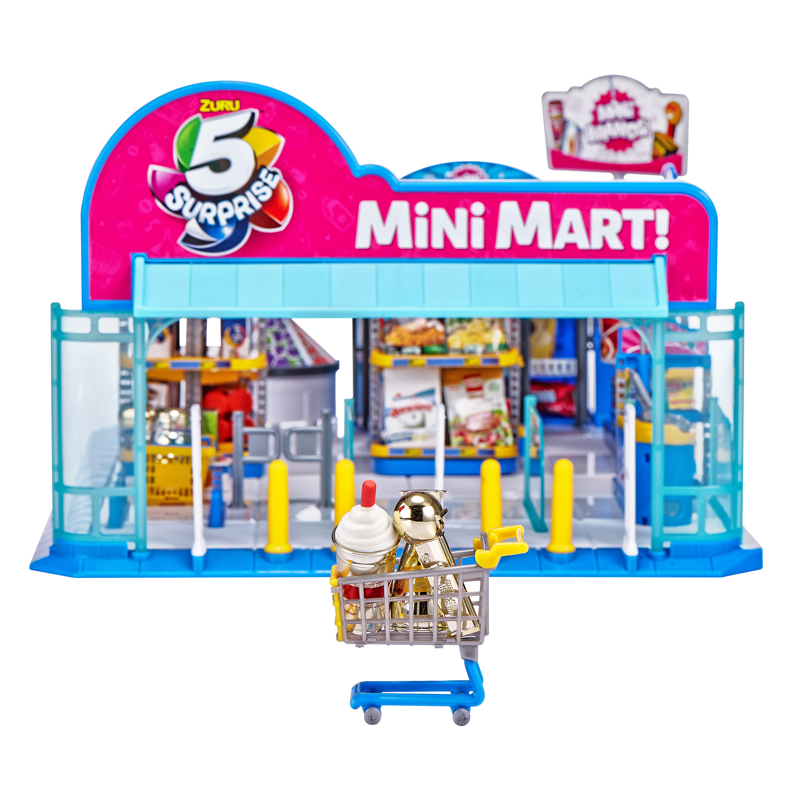 5 Surprise Mini Brands Series 2 Electronic Mini Mart with 4 Mystery Mini Brands Playset by ZURU - image 1 of 11