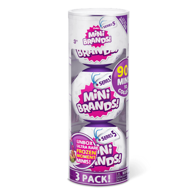 5 Surprise Mini Brands Series 5 Capsule 3 Pack Novelty & Gag Toy by