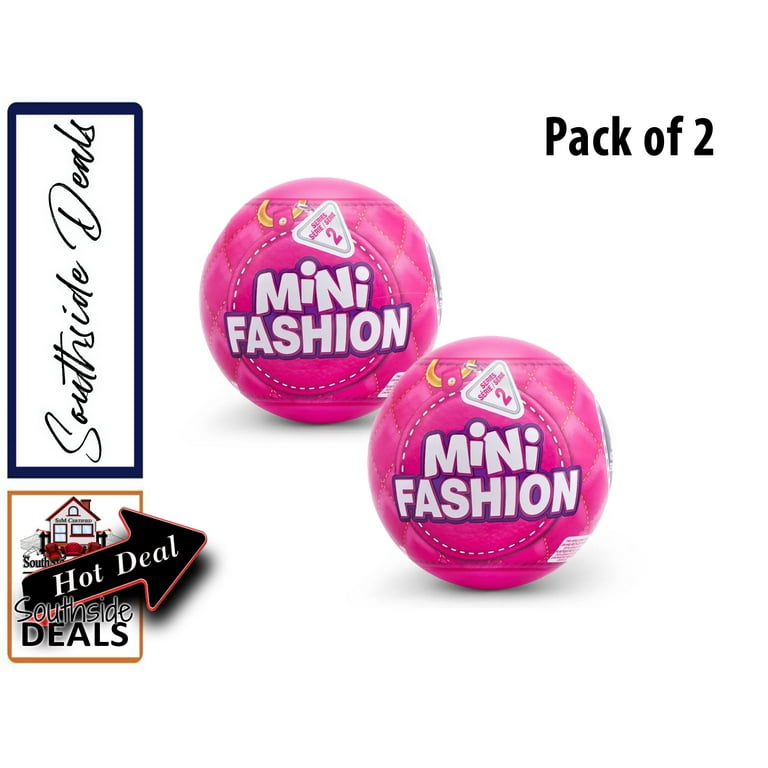 5 Surprise Mini Fashion Series 2 Mystery Capsule ( 2 Pack) Real Miniature Brands Collectible Toy by Zuru