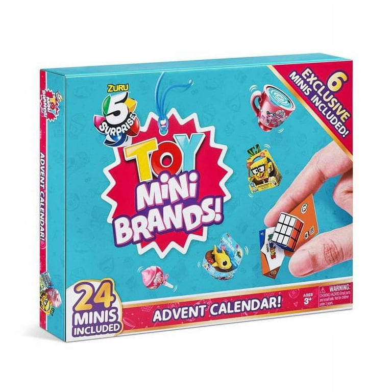 5 Surprise Mini Toys S1 Advent Calendar with 24 Surprises Christmas  Countdown Toy