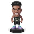 thumbnail image 1 of 5 Surprise NBA Ballers Series 1 Giannis Antetokounmpo Figure (RARE CHASE Black Jersey, Comes with Court Hoop Base, Sticker, Card & Ball) (No Packaging), 1 of 1