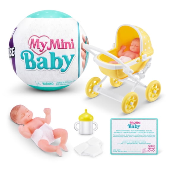 5 Surprise Novelty and Gag Child Unboxing Toy My Mini Baby by ZURU Ages 3 and Up