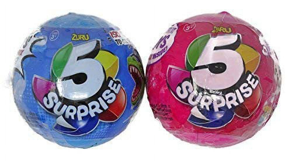 5 Surprise PINK & BLUE LOT of 2 Mystery Packs