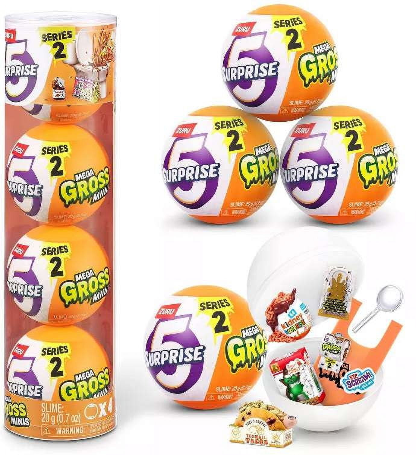 ZURU 5 Surprise Series 2 Mega Gross Minis Mystery 4-Pack, 40+