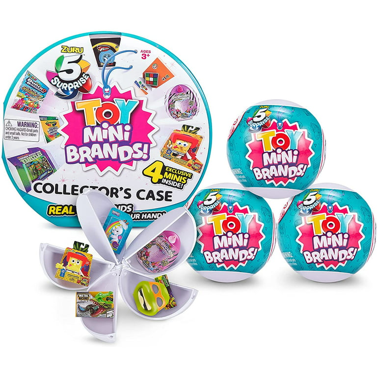  5 Surprise Disney Mini Brands Series 2 Collector's Kit by ZURU  (3 Capsules + 1 Collector's Case)  Exclusive Mystery Capsule Real Miniature  Brands Collectibles : Toys & Games
