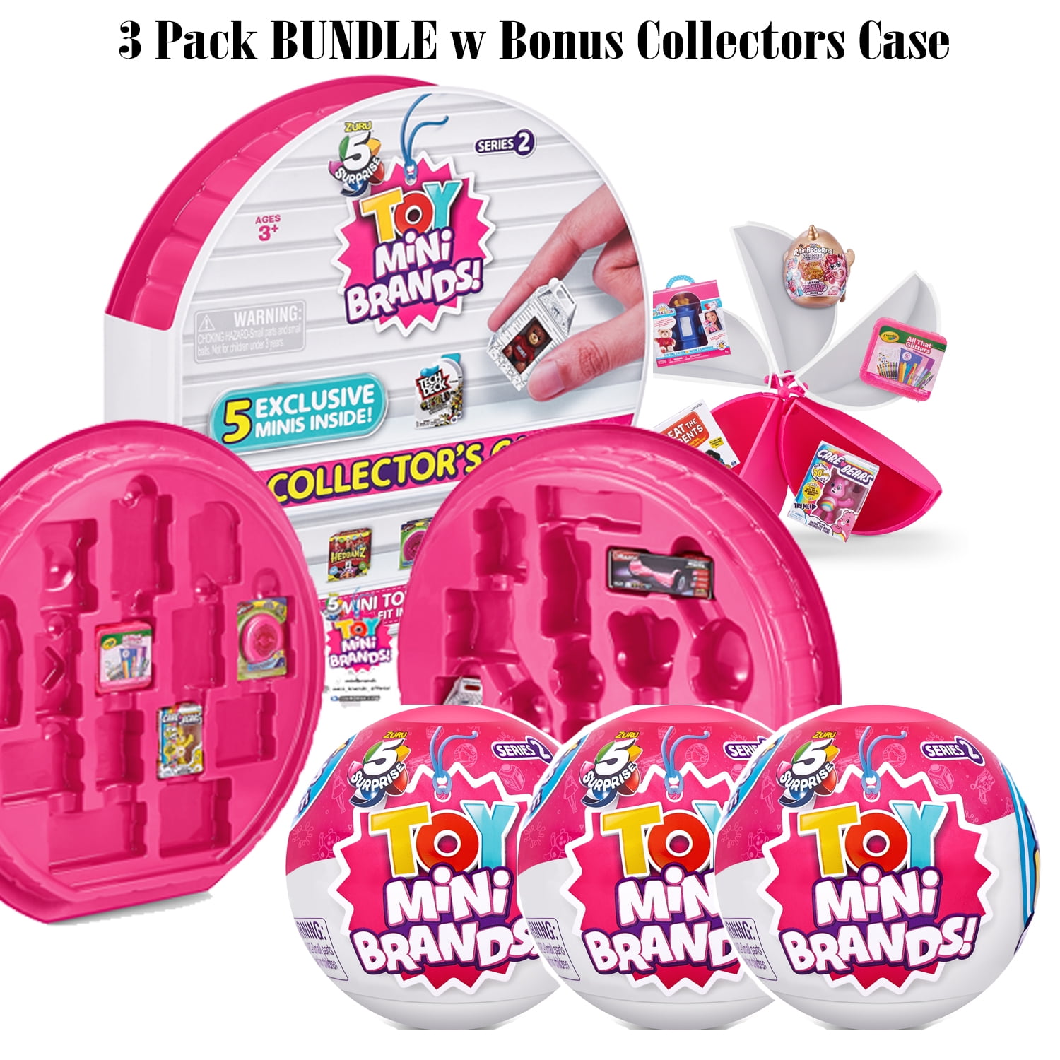 Original Zuru 5 Surprise Mini Brands Series 2 Collector's Case Mystery Case  Bundle Surprise Mini Food Toy Mystery Set Miniatures