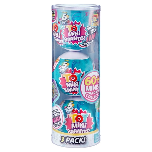 5 Surprise Toy Mini Brands Capsule Collectible Toy(3 Pack) by ZURU