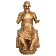 5" Swami Shivananda Brass Statue | Handmade | Made in India - Brass Sculpture
