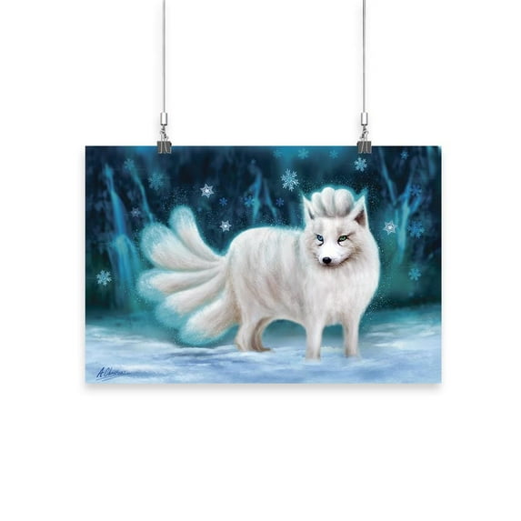 5 Tailed Fox Poster - Anthony Chirstou Designs,