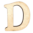 thumbnail image 1 of 5" Tall Birch Plywood Letter D | 1/4" Thick | Krafty Supply Letters | Beltorian, 1 of 3