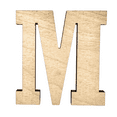 thumbnail image 1 of 5" Tall Birch Plywood Letter M | 1/4" Thick | Krafty Supply Letters | RockTimes, 1 of 4