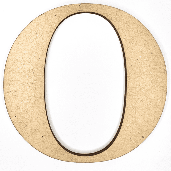 5" Tall MDF Letter O | 1/8" Thick | Krafty Supply Letters | Times | Wooden Letter