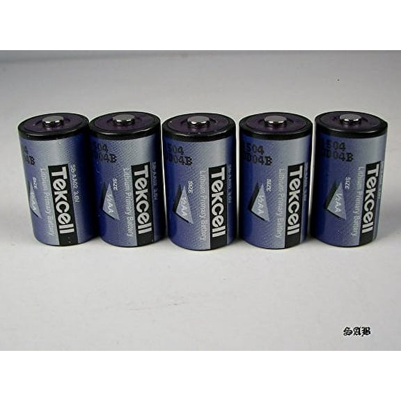 (5) Tekcell 14250 1/2AA Lithium Batteries FOR ADT, DOG, COLLARS ,SCUBA ,Meters