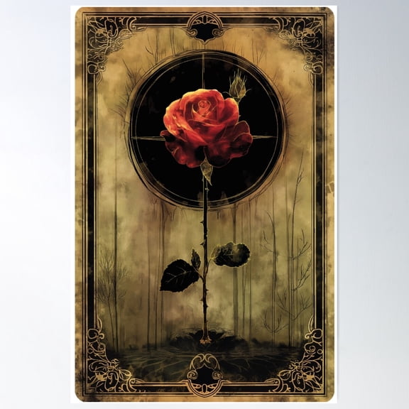 5 - The Rose Poster Wall Art, Modern Wall Decor For Living Room Bedroom, 16x24 UNFRAMED