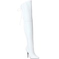 thumbnail image 1 of *5" Thigh BT W/ Lacing Detail At The Rear - Wht Leather (P), 11, 1 of 5