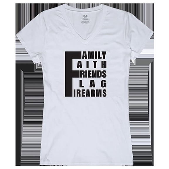 5 Things YDMW 1 Graphic V-Neck T-Shirts, White - Extra Large