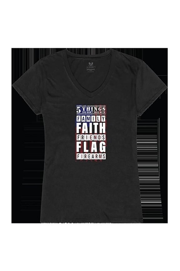 5 Things YDMW 2 Graphic V-Neck T-Shirts, Black - Extra Large