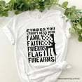 thumbnail image 1 of 5 Things You Don&rsquo;t Mess With Dad T-Shirt, Black and White Patriotic Father Tee with Bold Statemen, 1 of 8