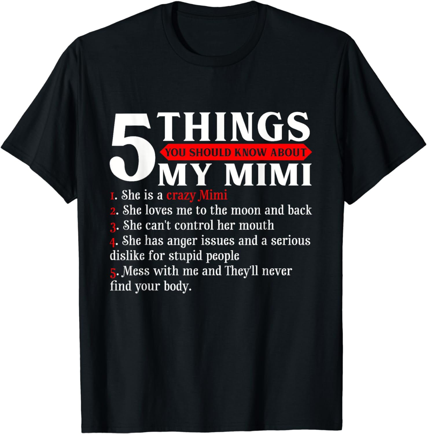 5 Things You Should Know About My Mimi TShirt Mother's Day TShirt