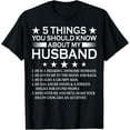 thumbnail image 1 of 5 Things you Should know about my Husband Marriage T-Shirt, 1 of 3