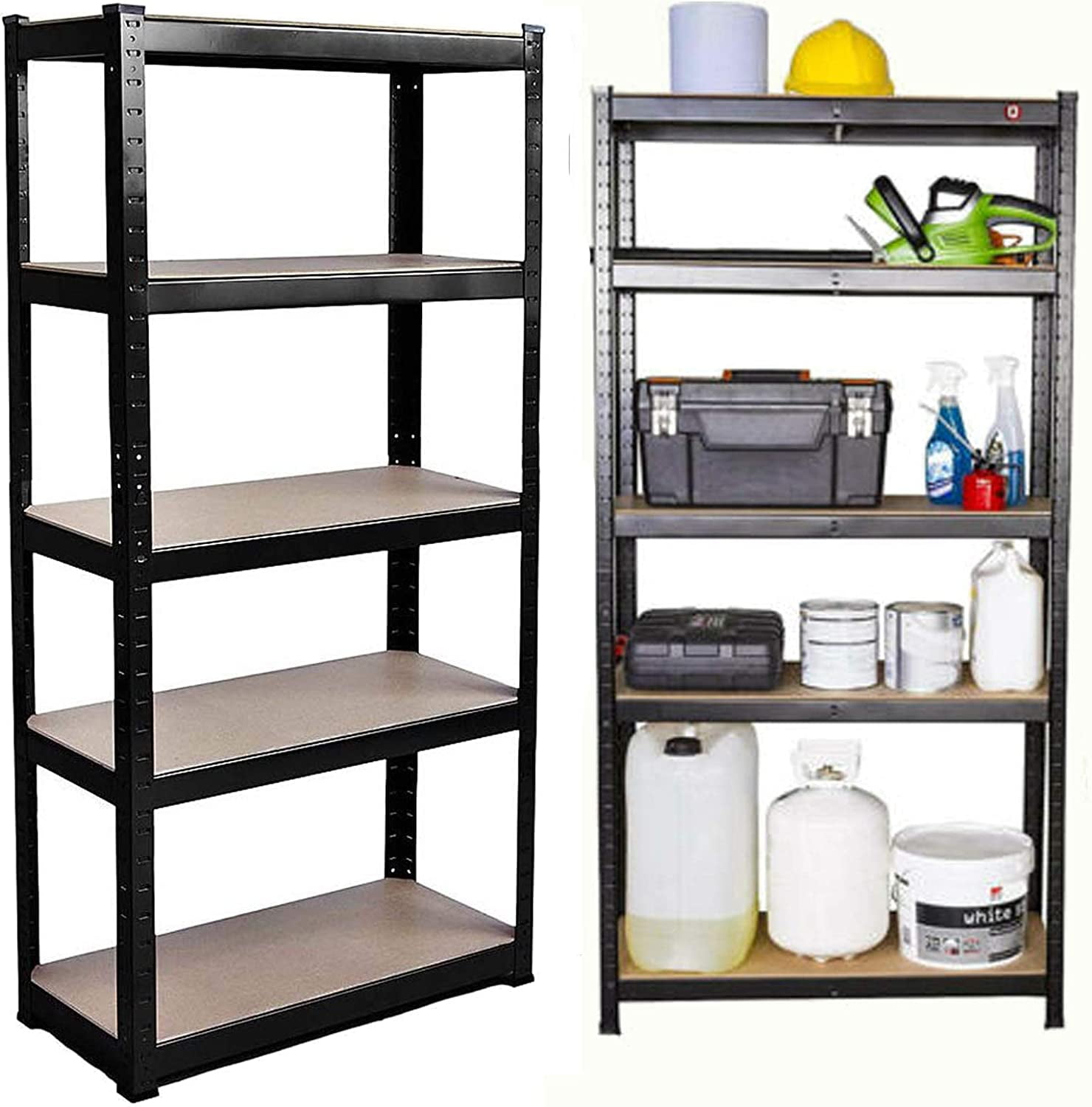 5Tier 28" L x 12" D x 60" H Metal Shelving Unit Adjustable Garage