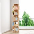 thumbnail image 1 of 5 Tier 360° Rotating Bookshelf Bookcase Storage Shelf Freestanding Display Rack, 1 of 10
