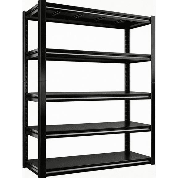 5-Tier 72"H x 36"W x 12"D Metal Storage Shelving Unit, Adjustable, 3000 lbs Garage Shelves Organizer Utility Rack, for Kitchen Pantry Basement Bathroom Laundry Shop Plant Shoes Book