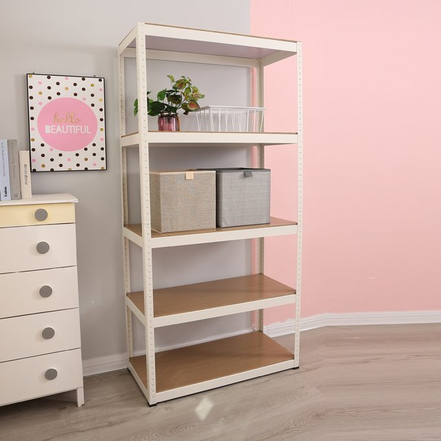 5Tier Adjustable Metal Garage Storage Shelf Heavy Duty Shelving Unit